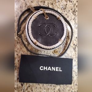 Chanel En Vogue Round Bag Crumpled Calfskin